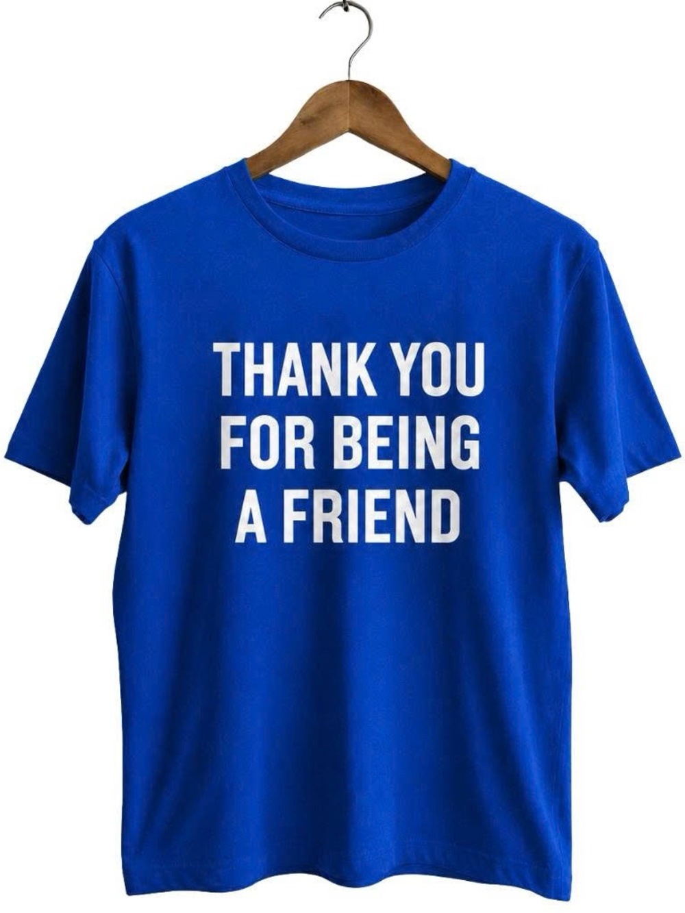 Blue 'Thank You For Being A Friend' Graphic Tee Spider